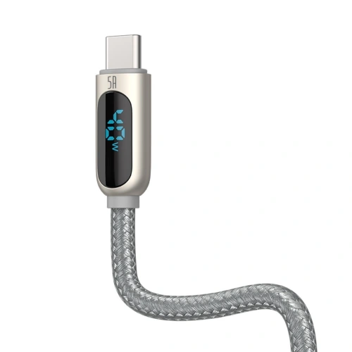 Kup Kabel USB do USB-C Baseus Display, 5A, 1m (srebrny) - BSU1953SLV - {ean13} - Sklep Home Screen