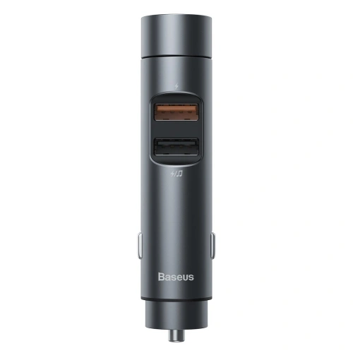 Kup Transmițător FM Baseus Energy Column, Bluetooth 5.0, 2x USB, 18W (gri) - BSU1956GRY - {ean13} - Sklep Home Screen