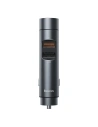 Transmițător FM Baseus Energy Column, Bluetooth 5.0, 2x USB, 18W (gri)