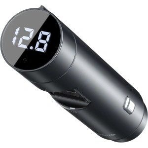Kup Transmiter FM Baseus Energy Column, Bluetooth 5.0, 2x USB, 18W (szary) - BSU1956GRY - {ean13} - Sklep Home Screen