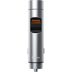 Kup Transmiter FM Baseus Energy Column, Bluetooth 5.0, 2x USB, 18W (srebrny) - BSU1957SLV - {ean13} - Sklep Home Screen