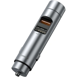 Kup Transmiter FM Baseus Energy Column, Bluetooth 5.0, 2x USB, 18W (srebrny) - BSU1957SLV - {ean13} - Sklep Home Screen