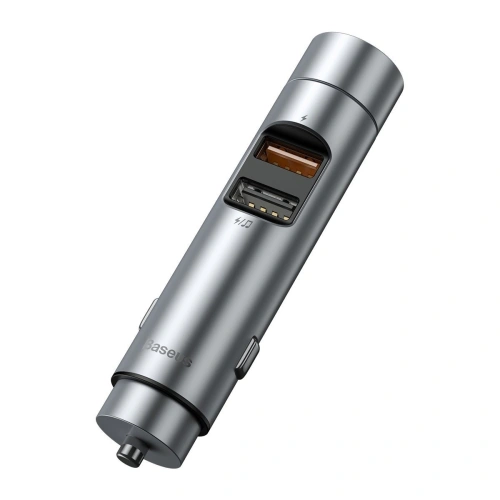 Kup FM adó Baseus Energy oszlop, Bluetooth 5.0, 2x USB, 18W (ezüst) - BSU1957SLV - {ean13} - Sklep Home Screen