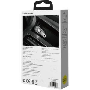 Kup Transmiter FM Baseus Energy Column, Bluetooth 5.0, 2x USB, 18W (srebrny) - BSU1957SLV - {ean13} - Sklep Home Screen