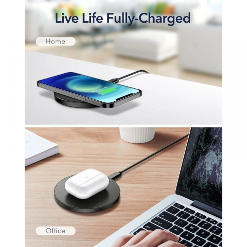 Kup Vezeték nélküli töltő ESR EFC002O Vezeték nélküli töltő 15W Fekete - ESR280BLK - {ean13} - Sklep Home Screen
