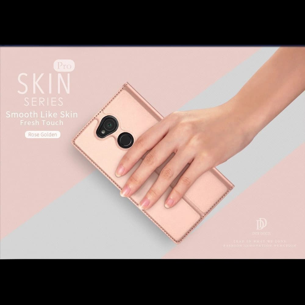 DuxDucis SkinPro Xperia L2 Rose Gold + Screen Protector - 3