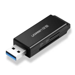 Ugreen Speicherkartenleser - CM104 SD/TF USB 3.0 (schwarz)