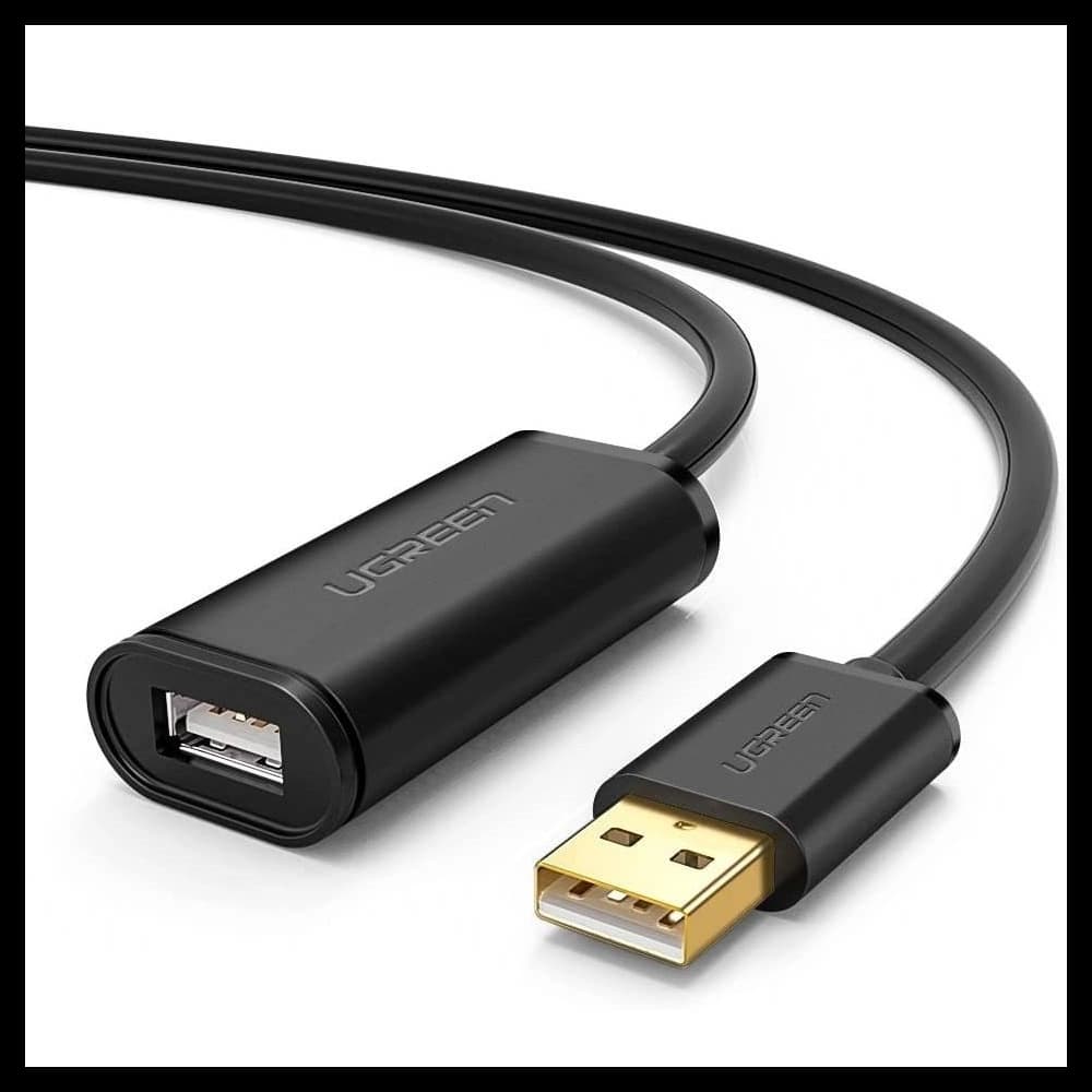 UGREEN US121 USB 2.0-Verlängerungskabel, aktiv, 25m (schwarz) - 2