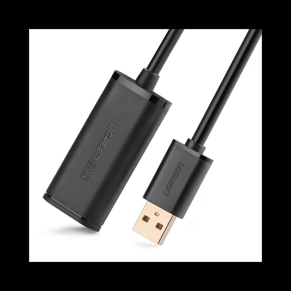 UGREEN US121 USB 2.0-Verlängerungskabel, aktiv, 25m (schwarz) - 3
