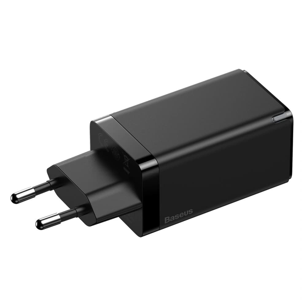 Baseus GaN Pro Quick Travel Charger C+C+A 65W EU Black - 2