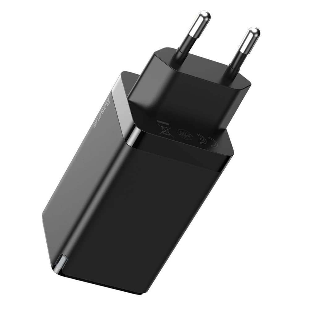 Baseus GaN Pro Quick Travel Charger C+C+A 65W EU Black - 3