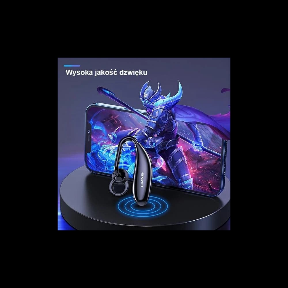 AWEI In-Ear Wireless Headset Bluetooth mono N5 black - 6