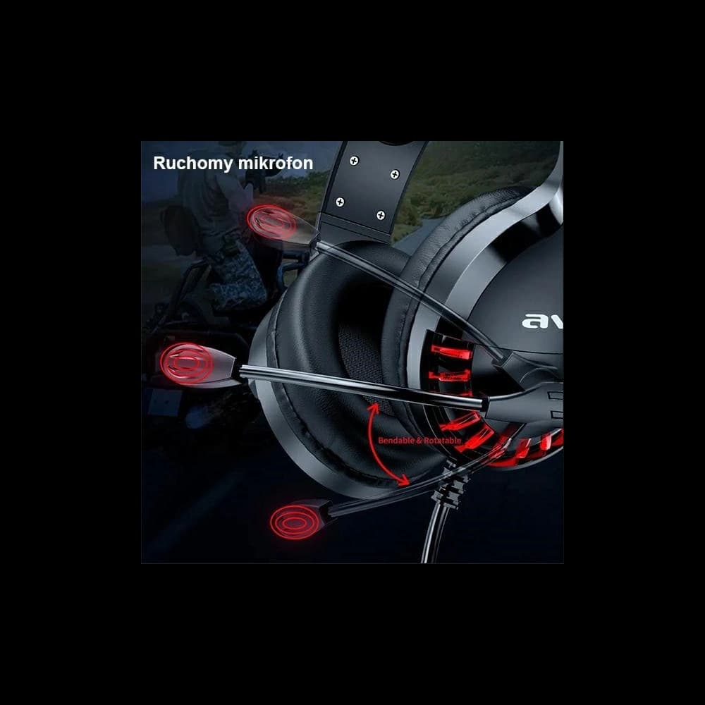 AWEI Gaming Headphones ES-770i with microphone black - 6