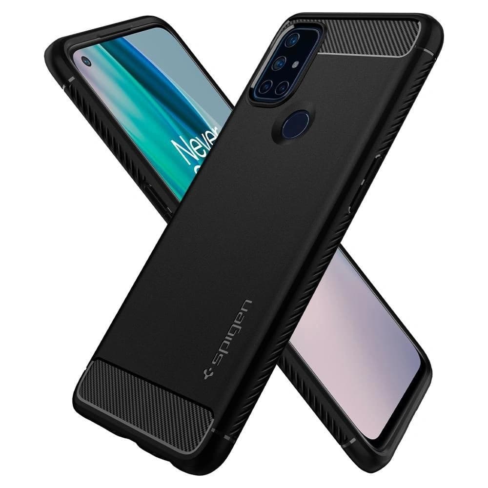 Etui Spigen Rugged Armor Oneplus Nord N10 5G Matná Černá - 7