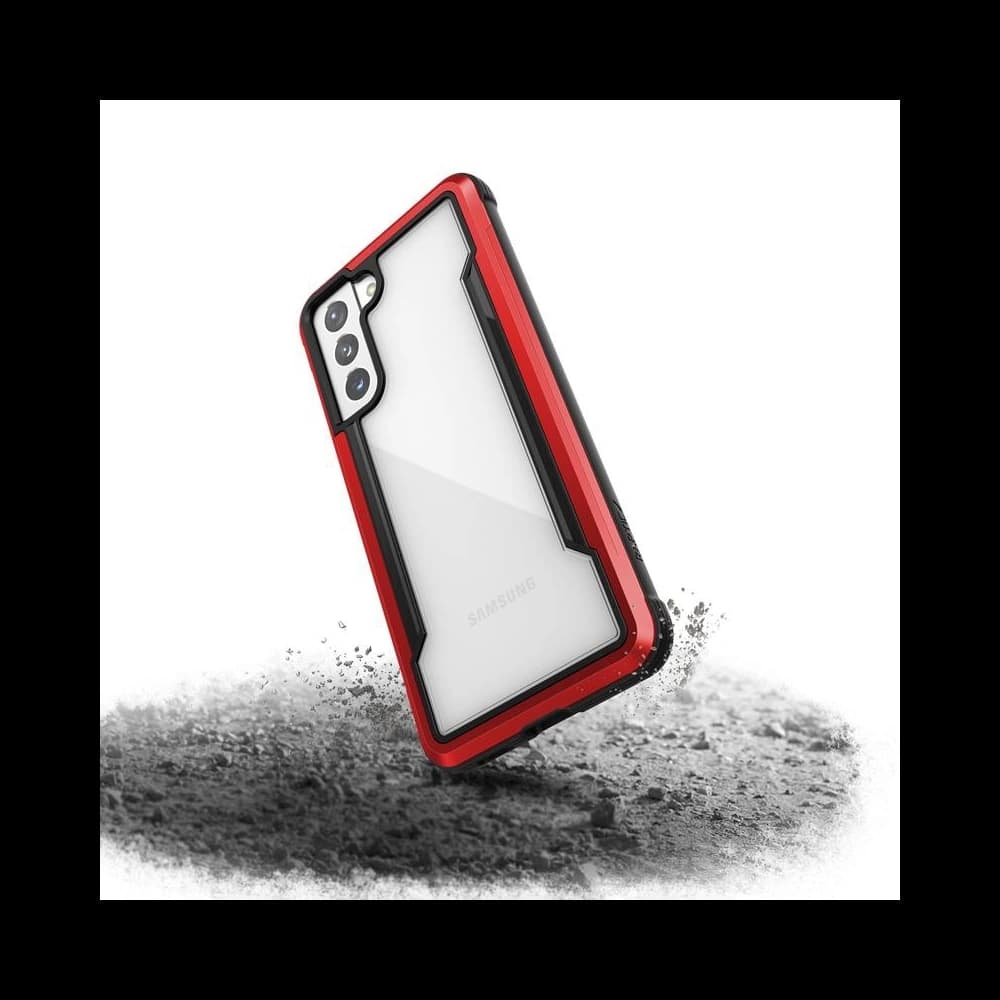 Etui aluminiowe X-Doria Raptic Shield Samsung Galaxy S21 (Antimicrobial protection) (Red) - 4