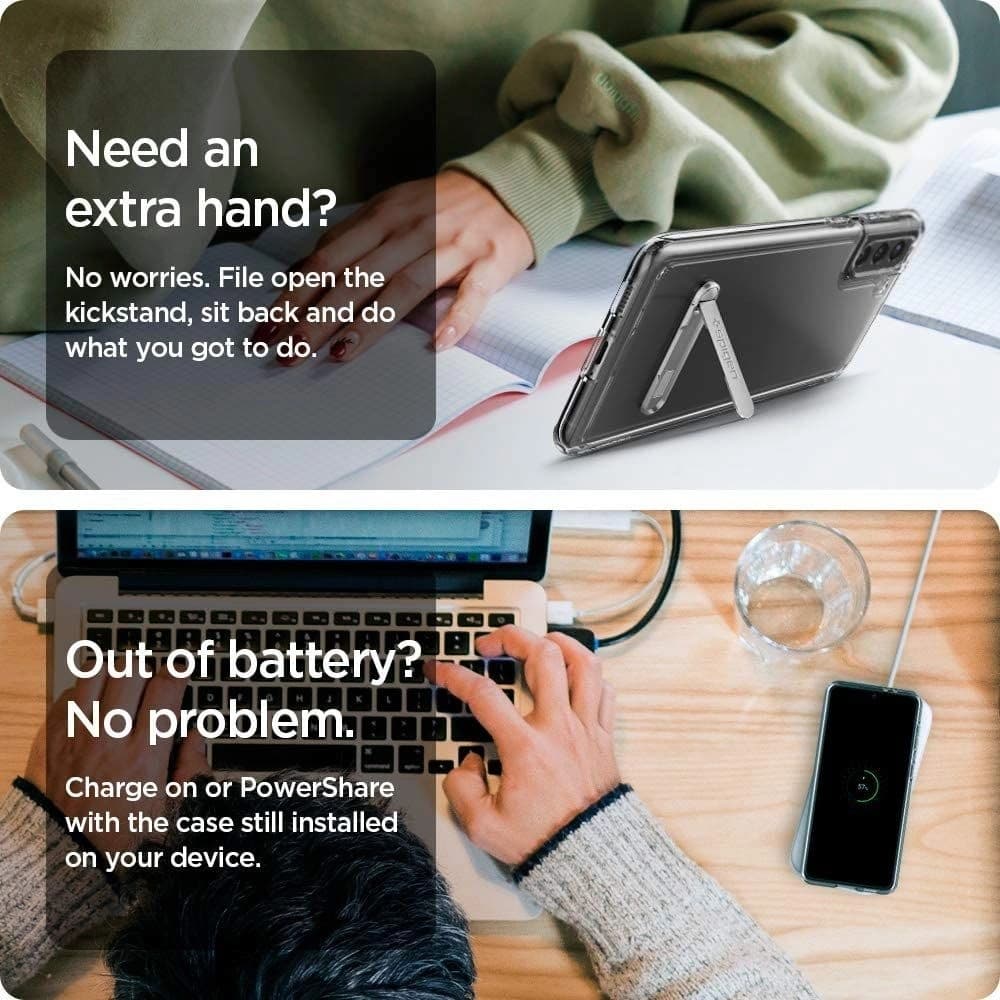 Spigen Samsung Case Ultra Hybrid S Galaxy S21+ Plus Kristallklar - 13