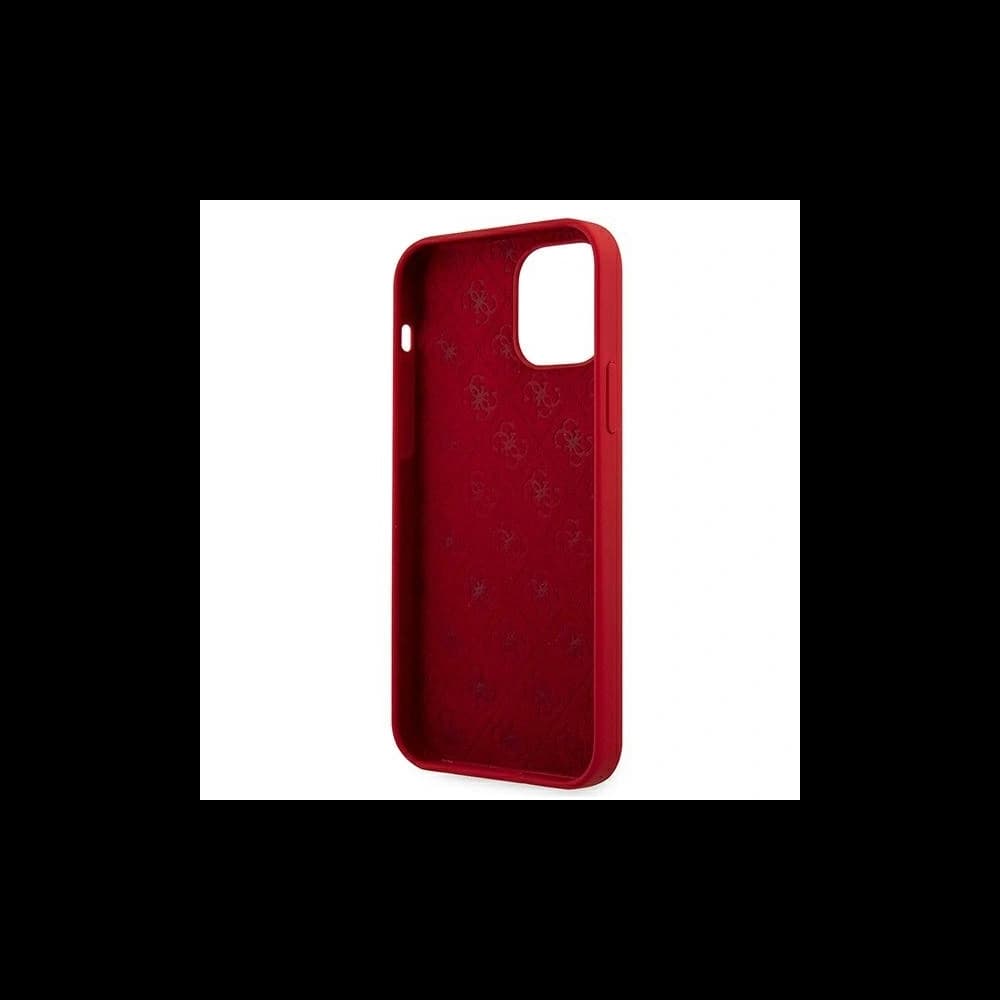 Guess GUHCP12SLSLMGRE Apple iPhone 12 mini red hardcase Metal Logo Script - 7