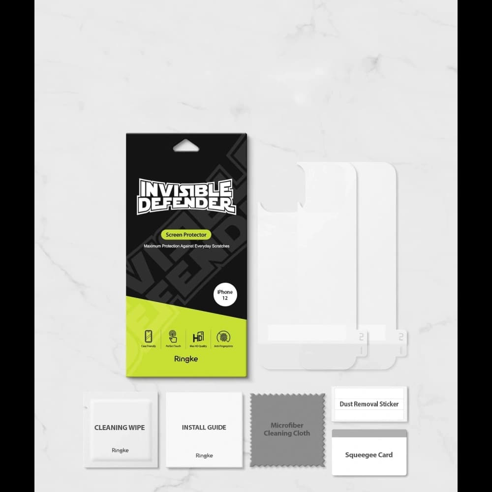 Ringke Invisible Defender Back Protector Matte Apple iPhone 12 Pro Max [2 PACK] - 4
