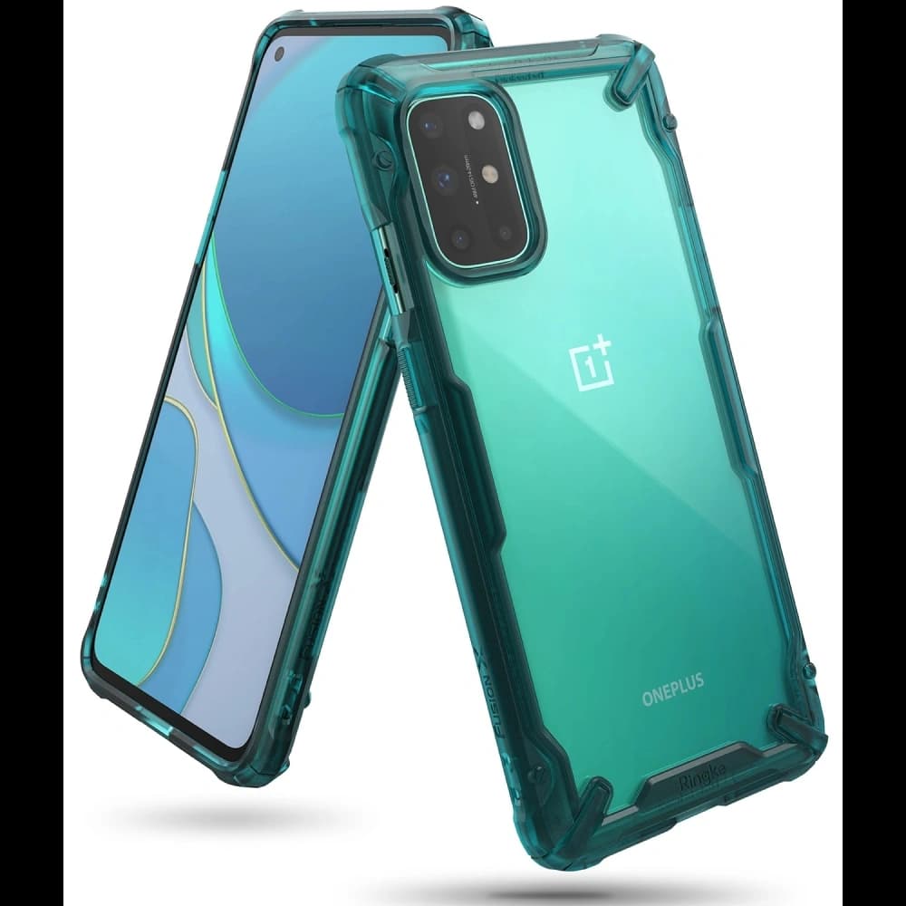 Etui Ringke Fusion-X OnePlus 8T Turquoise Green - 1