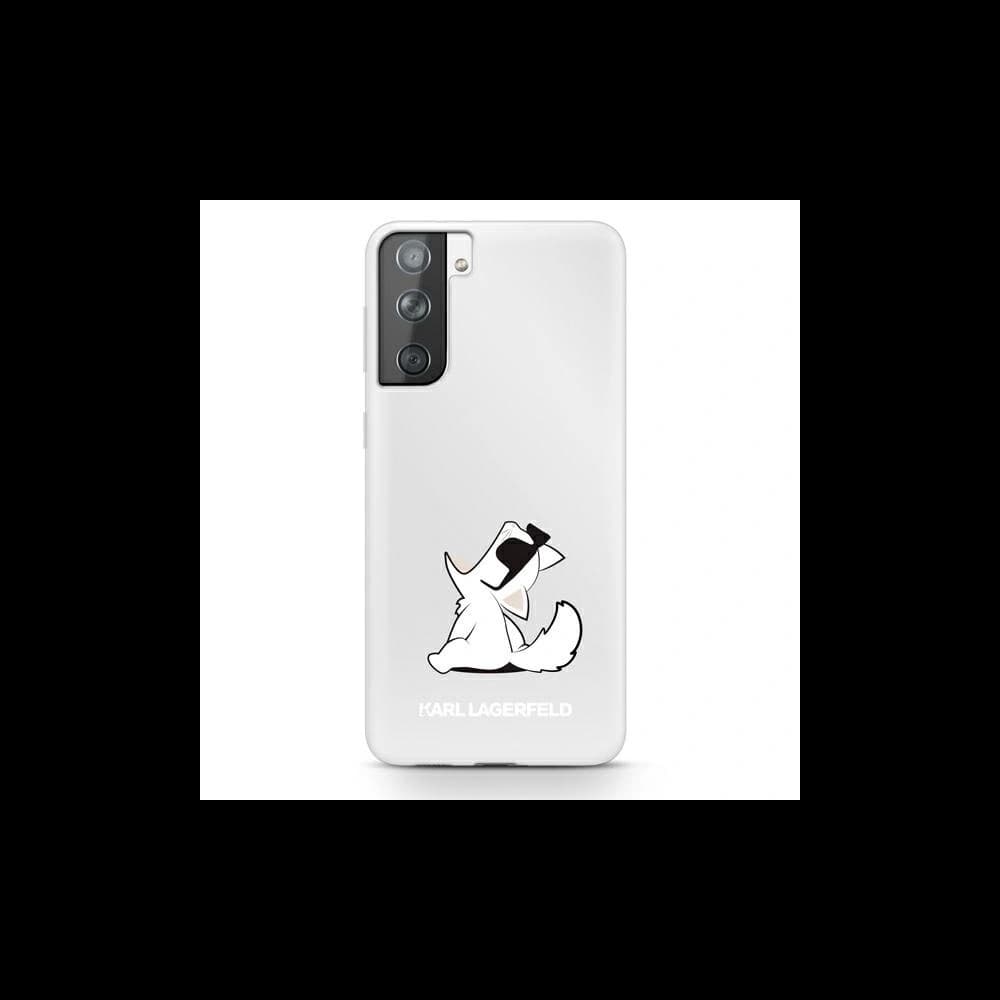 Etui Karl Lagerfeld KLHCS21MCFNRC Samsung Galaxy S21+ Plus carcasă din plastic transparentă Choupette Fun - 1