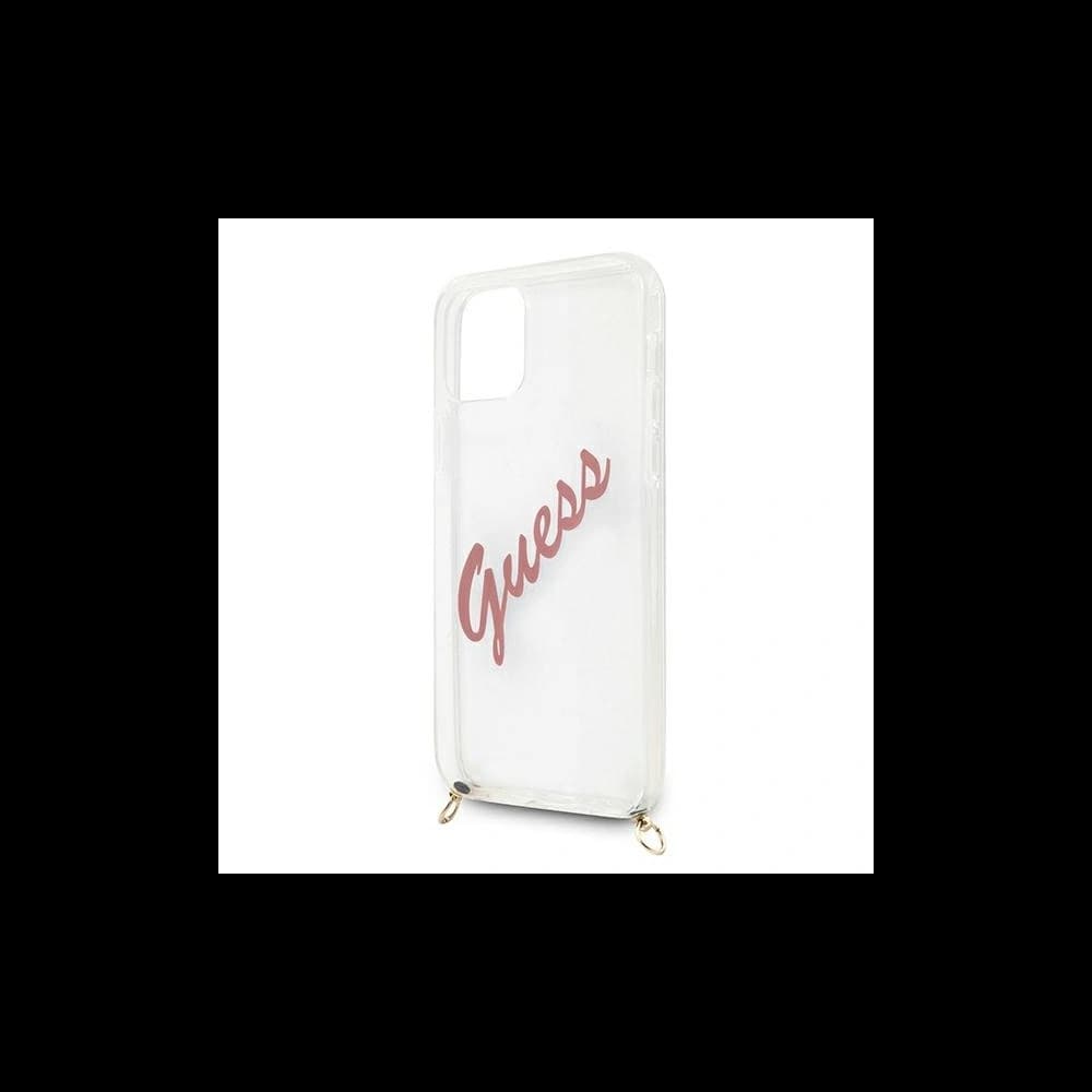 Guess GUHCP12SCRTVSPI Apple iPhone 12 mini pink hardcase Script Vintage - 5