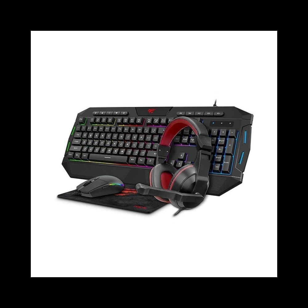 Gaming set 4in1 Havit GAMENOTE KB501CM headphones + keyboard + mouse + mouse pad - 1
