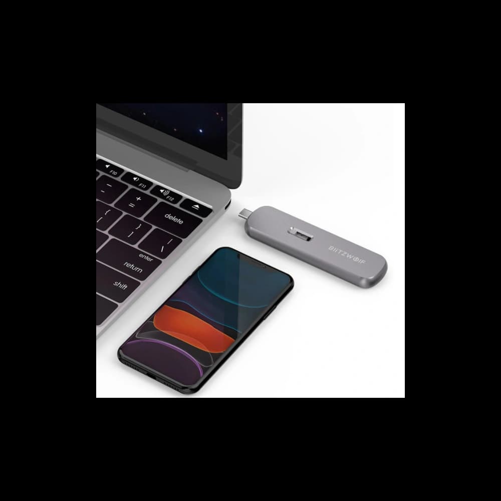 BlitzWolf SATA M.2 SSD-Gehäuse BW-SSDE5 B-Schlüssel, 5Gbps, USB-A - 4