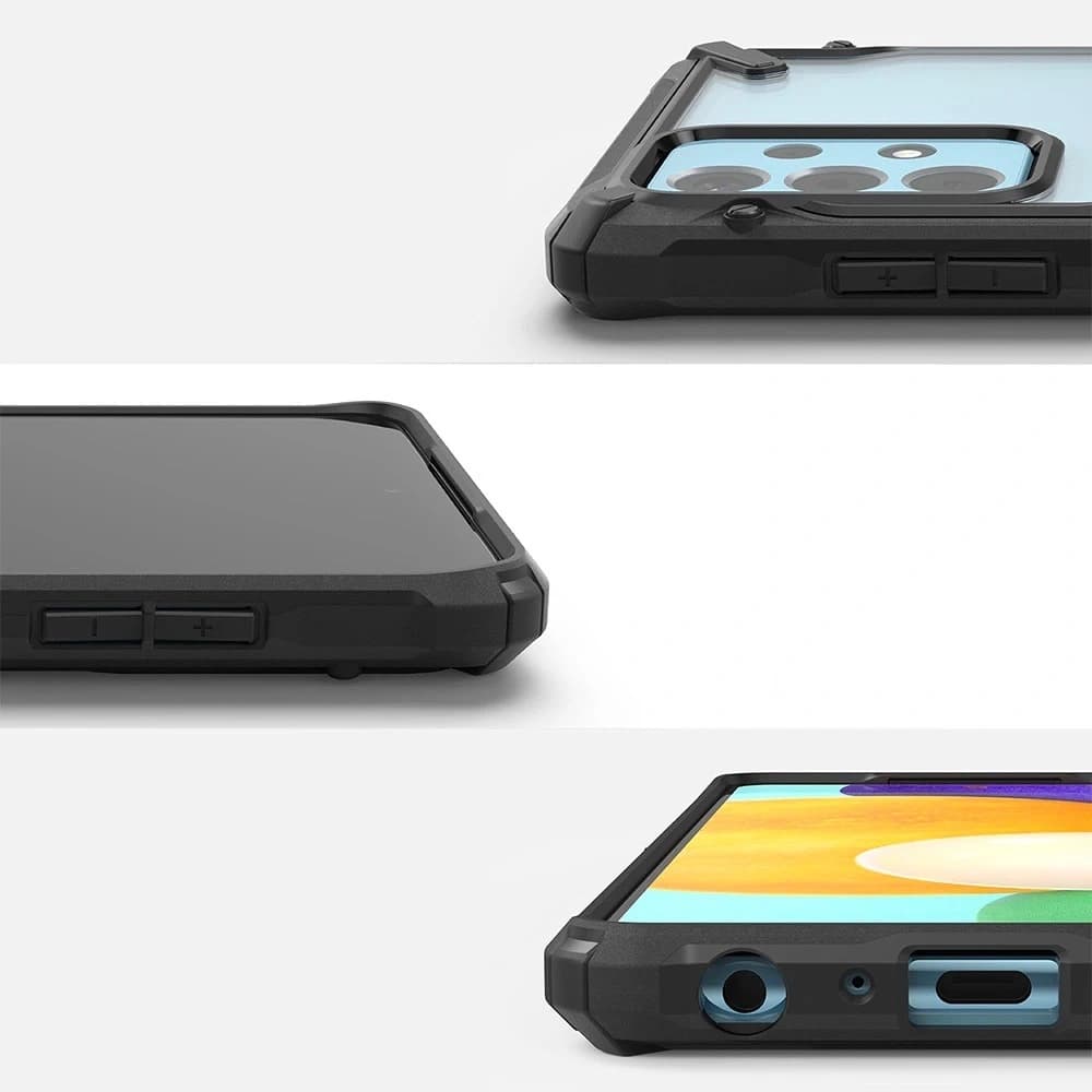 Ringke Samsung Tasche Fusion-X Design Galaxy A52/A52s Camo (Moro) Schwarz - 2