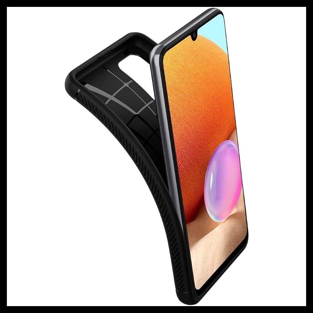 Spigen Samsung Gehäuse Rugged Armor Galaxy A32 LTE Mattschwarz - 6