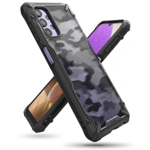 Ringke Samsung Tasche Fusion-X Design Galaxy A32 5G Camo (Moro) Schwarz