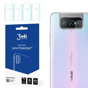 3MK Hybridglas für Kameraobjektiv Objektivschutz Asus Zenfone 7 Pro [4 PACK]