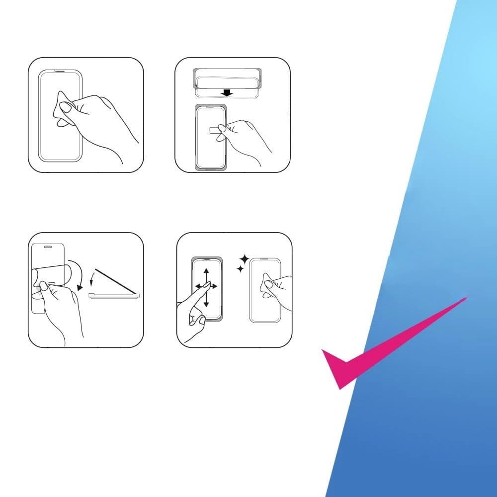 OnePlus Whitestone EZ Glass 8T vorgespanntes Glas [3 PACK] - 5