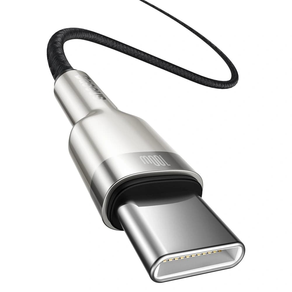 Cable USB-C to USB-C Baseus Cafule, 100W, 1m (black) - 4