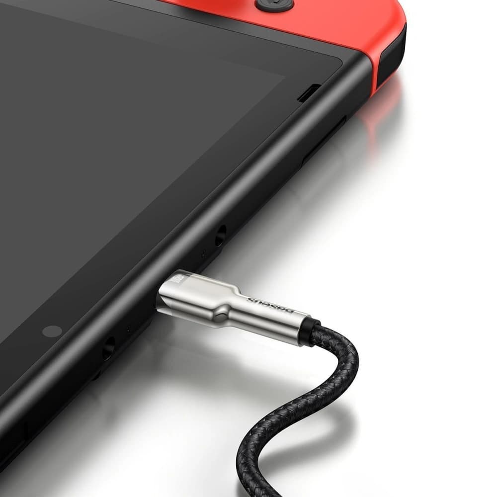 Cable USB-C to USB-C Baseus Cafule, 100W, 1m (black) - 5