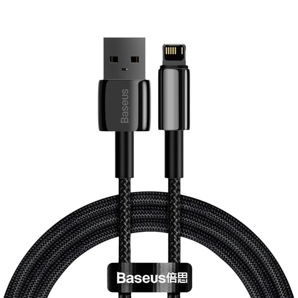 Baseus Tungsten Gold Cable USB Lightning 2.4A 2m (black) - 1