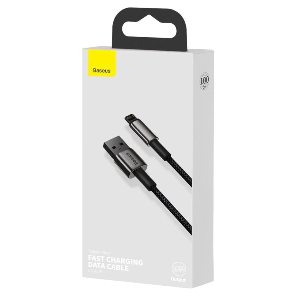 Baseus Tungsten Gold Cable USB Lightning 2.4A 2m (black) - 10