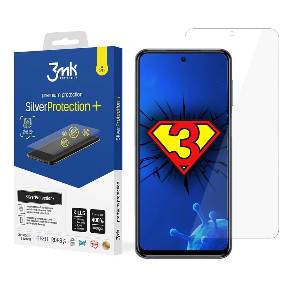 3MK Antimikrobielle Schutzfolie Silver Protect+ Redmi Note 10 Pro - 1