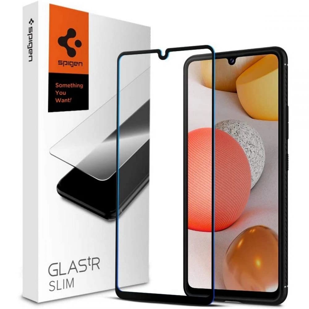 Spigen Samsung Gehärtetes Glas GLAS.tR Slim Galaxy A42 5G Schwarz - 1