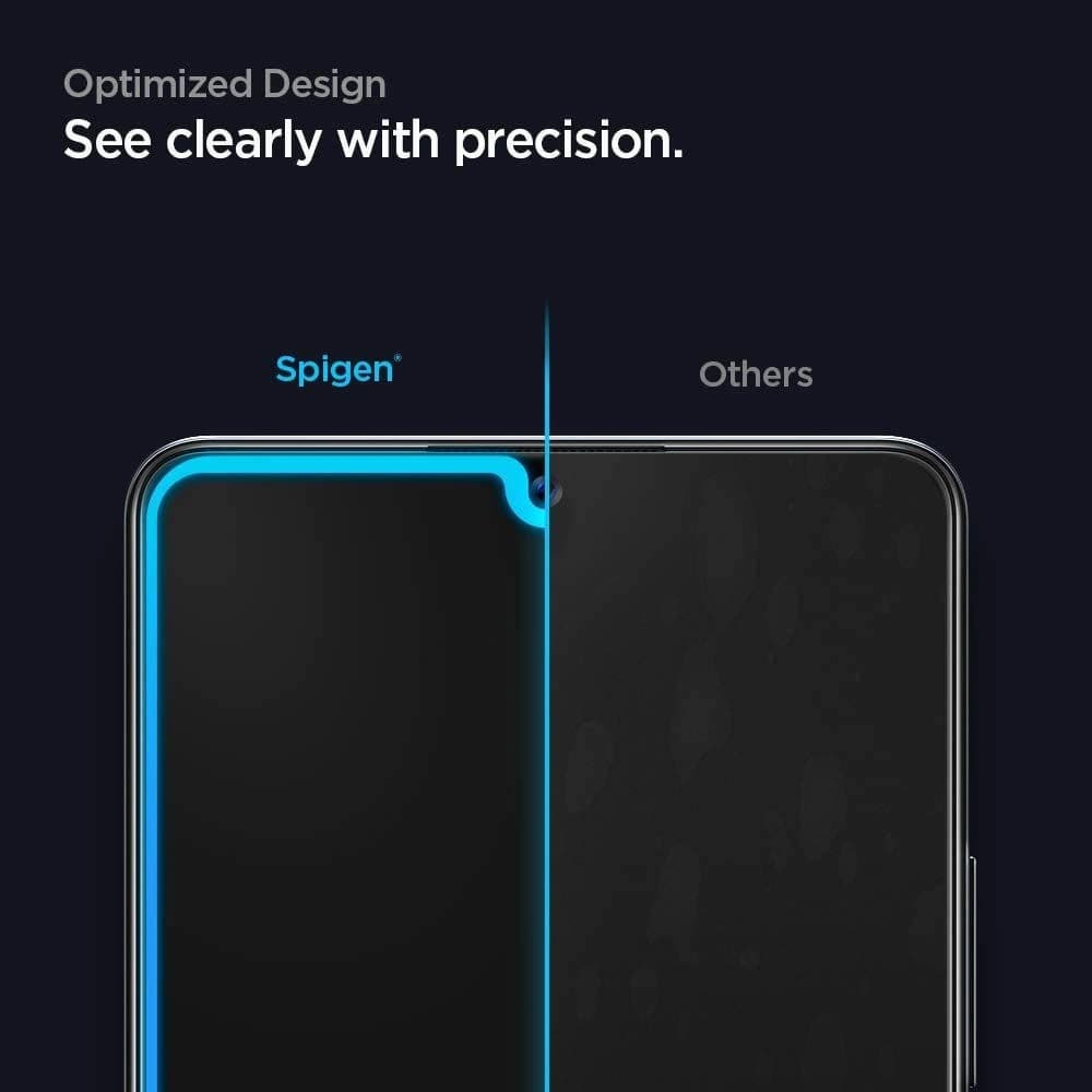 Spigen Samsung Gehärtetes Glas GLAS.tR Slim Galaxy A42 5G Schwarz - 3
