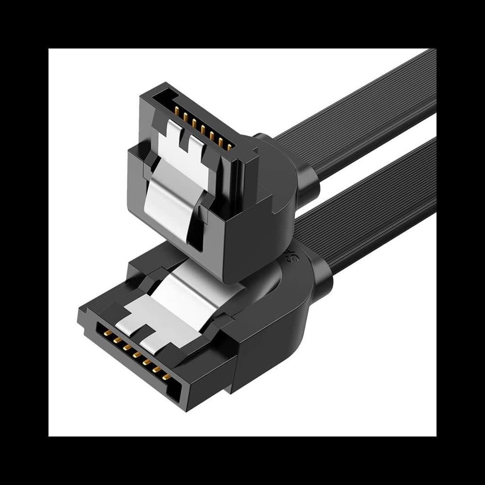 0.5m UGREEN SATA-Winkelkabel US217 (schwarz) - 1