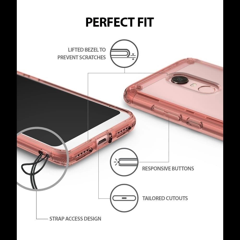 Etui Ringke Fusion Xiaomi Redmi 5 Plus Rose Gold - 2
