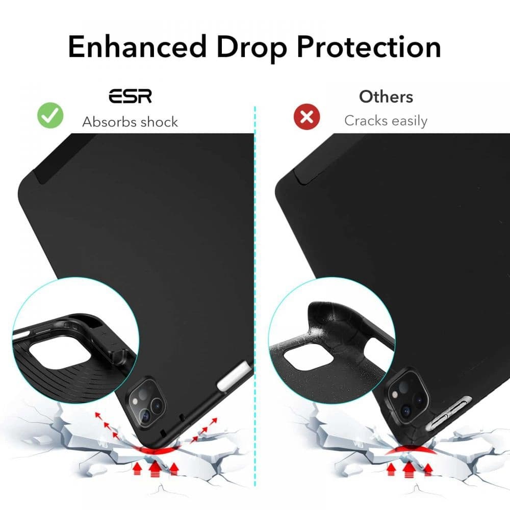 ESR Apple Tasche Rebound Pencil iPad Pro 11 2020/2021 (2. und 3. Generation) Schwarz - 8