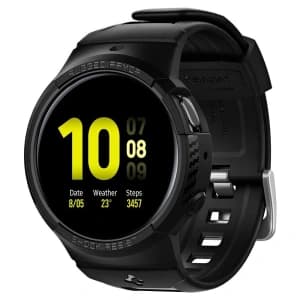 Spigen Samsung Armband Rugged Armor Pro Galaxy Watch Active 2 44mm Mattschwarz