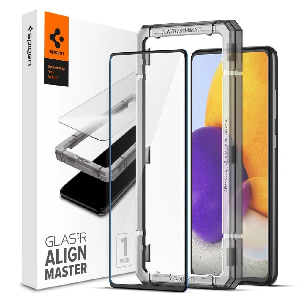 Szkło hartowane Spigen GLAS.tR AlignMaster Samsung Galaxy A72 Black - 1