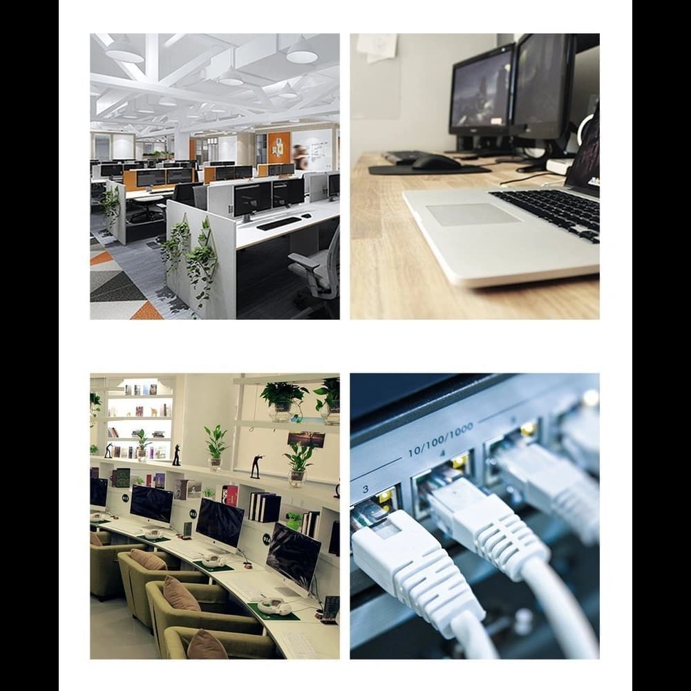 Ugreen Ethernet patchcord cable RJ45 Cat 8 T568B 10 m black (70616 NW121) - 2