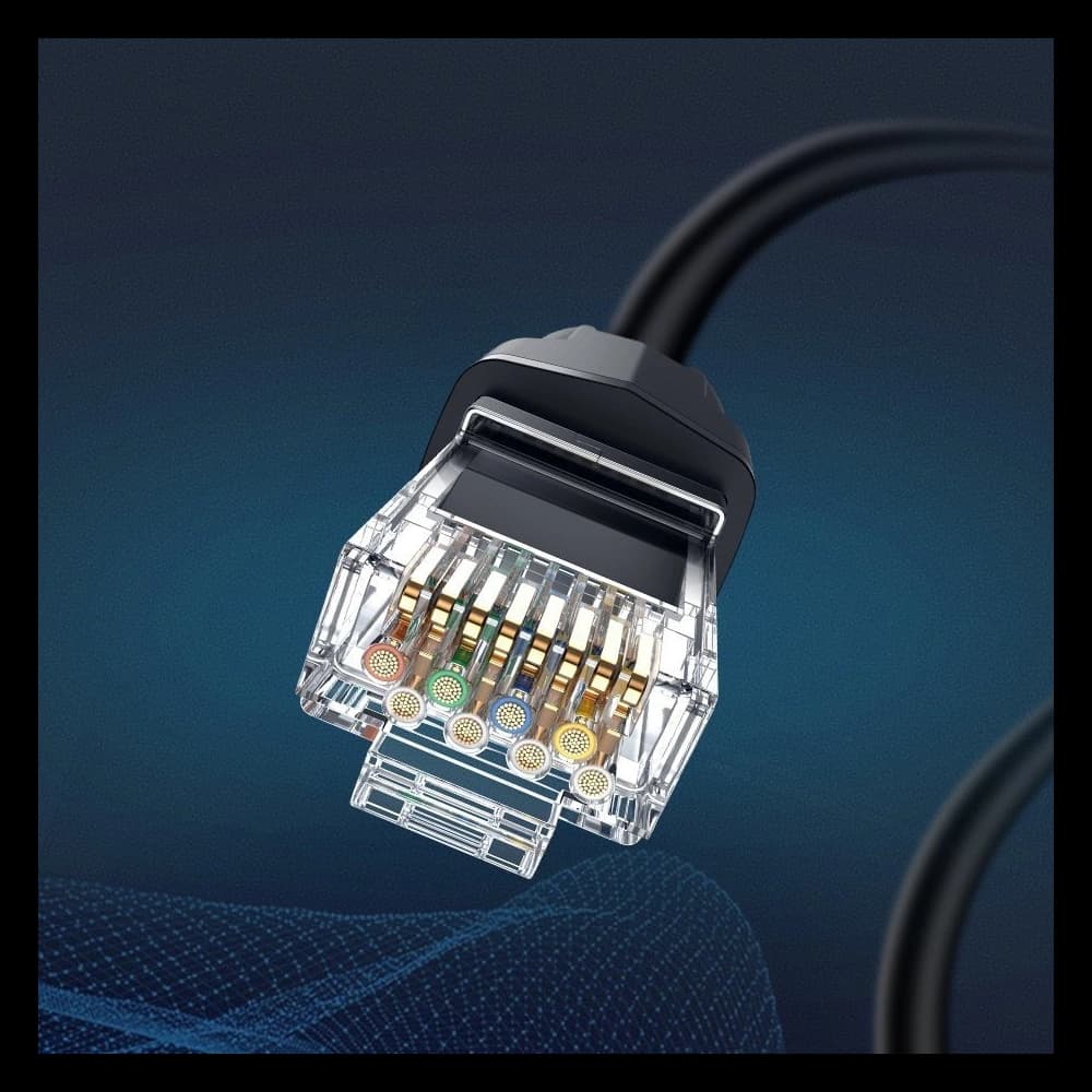 Ugreen Ethernet patchcord cable RJ45 Cat 8 T568B 10 m black (70616 NW121) - 10