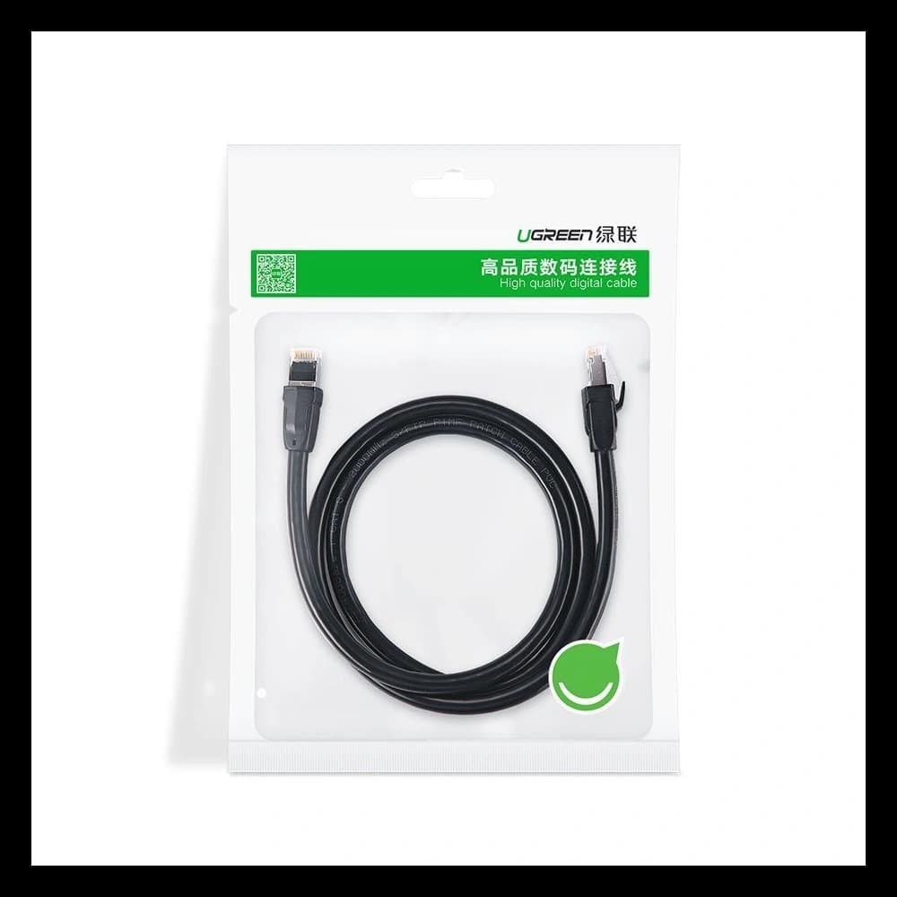 Ugreen Ethernet patchcord cable RJ45 Cat 8 T568B 10 m black (70616 NW121) - 11