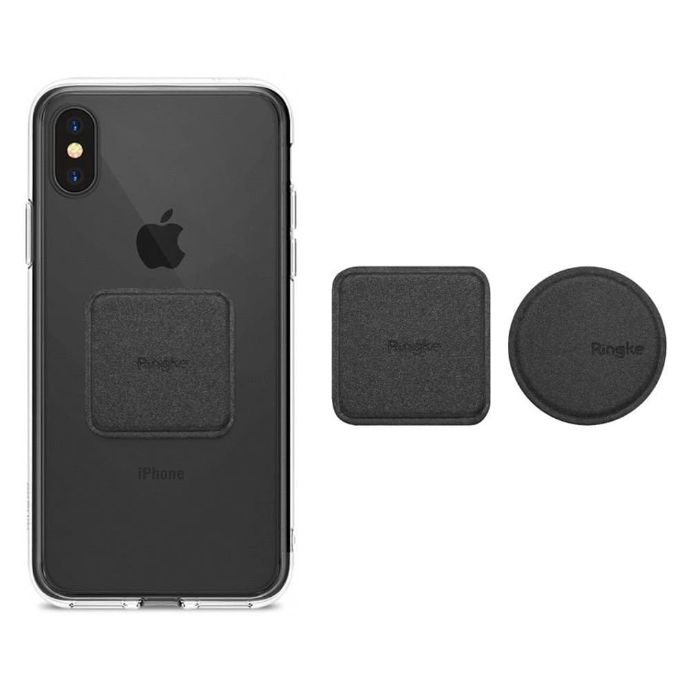 Ringke PU Leather Metal Plates Black - 1