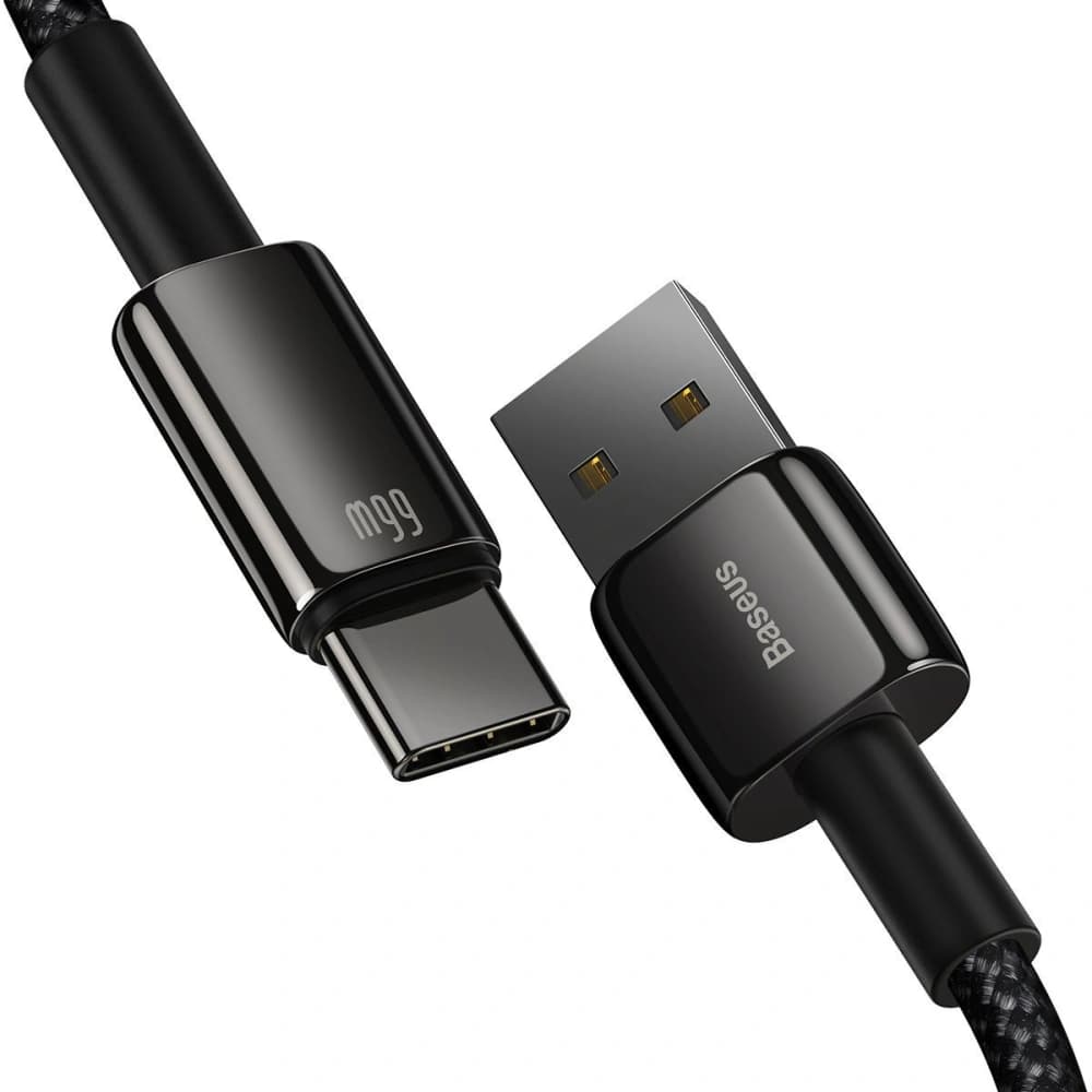 Baseus Tungsten Gold Cable USB to Type-C, 66W, 2m (black) - 4