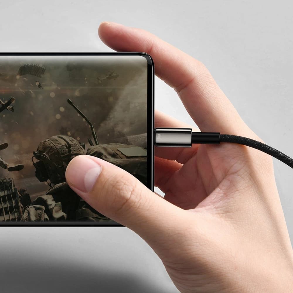 Baseus Tungsten Gold Cable USB to Type-C, 66W, 2m (black) - 7